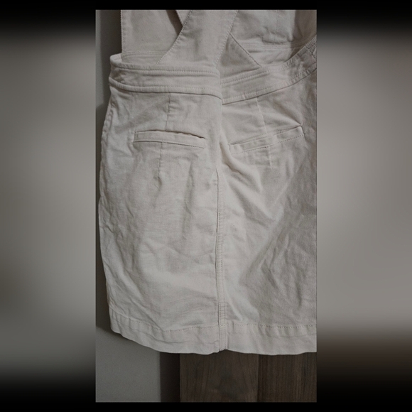 FREE PEOPLE Old School Love Corduroy Pinafore Dress In Cream. Size 2 - Picture 5 of 14